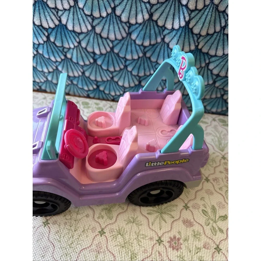 Fisher Price‎ Little People Barbie Beach Cruiser Sounds Music Car Jeep Vehicle